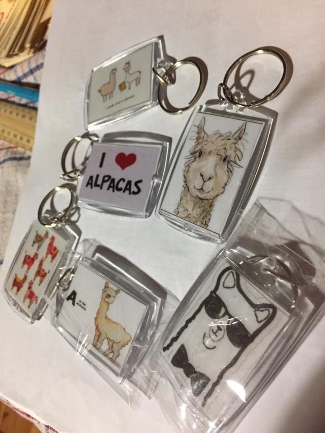 Alpaca Key Rings