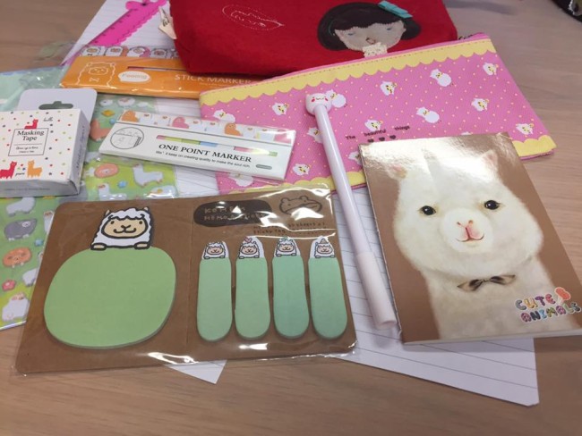 Alpaca Stationery Items